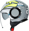 AGV Orbyt Vibes,  jet helmet,  color: Matt Grey/White/Yellow,  size: XS