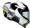 AGV Pista GP RR Catalunya 2008,  fill face helmet,  color: White/Black/Neon-Yellow,  size: L