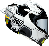 AGV Pista GP RR Catalunya 2008,  fill face helmet,  color: White/Black/Neon-Yellow,  size: M