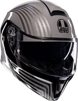 AGV Streetmodular Iseo,  flip up helmet,  color: Grey/Black,  size: XS