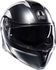 AGV Streetmodular Resia,  flip up helmet,  color: Matt Dark Grey/Silver/Red,  size: M