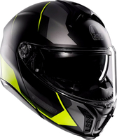AGV Tourmodular Perception,  flip up helmet,  color: Matt Black/Grey/Neon-Yellow,  size: XS