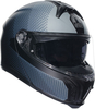AGV Tourmodular Textour,  flip up helmet,  color: Matt Black/Grey,  size: M