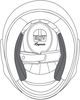 AGV X3000,  cheek pads,  color: Black,  size: L