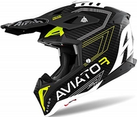 Airoh Aviator 3 Carbon Primal,  cross helmet