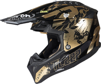 Airoh Aviator 3 The Legend,  motocross helmet,  color: Black/Gold,  size: L