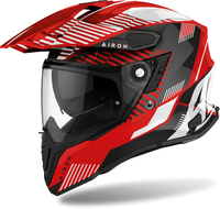 Airoh Commander Boost,  enduro helmet,  color: Red/White/Black/Grey,  size: S