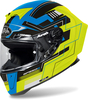 Airoh GP 550 S Challenge,  integral helmet,  color: Matt Neon-Yellow/Blue/Black,  size: M