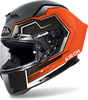 Airoh GP 550 S Rush,  integral helmet,  color: Matt Orange/Dark Grey/Black,  size: S