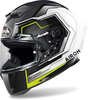 Airoh GP 550 S Rush,  integral helmet,  color: White/Dark Grey/Black/Neon-Yellow,  size: S