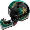 Airoh J 110 Command,  modular helmet,  color: Green/Black/Gold,  size: S