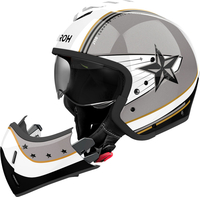 Airoh J 110 Command,  modular helmet,  color: Grey/White/Gold,  size: S