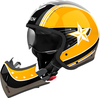 Airoh J 110 Command,  modular helmet,  color: Yellow/Black/Dark Grey,  size: XL