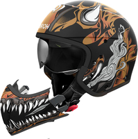 Airoh J 110 Oni,  modular helmet,  color: Matt Black/Light Brown/Grey,  size: M