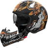 Airoh J 110 Oni,  modular helmet,  color: Matt Black/Light Brown/Grey,  size: XL