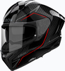 Airoh Matryx Carbon Stylish,  full face helmet,  color: Black/Red,  size: XL
