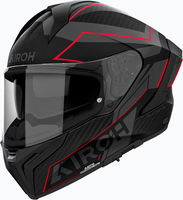 Airoh Matryx Sentinel,  full face helmet,  color: Matt Black/Grey/Red,  size: M