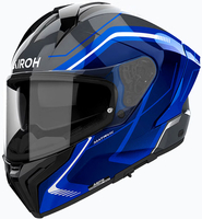 Airoh Matryx Wide,  full face helmet,  color: Black/Blue/White,  size: XL