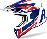 Airoh Strycker Axe,  cross helmet,  color: White/Blue/Red,  size: L