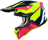 Airoh Strycker Blazer,  cross helmet,  color: Blue/Pink/Neon-Yellow,  size: S