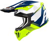 Airoh Strycker Blazer,  cross helmet,  color: Neon-Yellow/White/Blue,  size: S