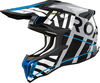 Airoh Strycker Brave,  cross helmet,  color: Grey/Black/Blue,  size: S