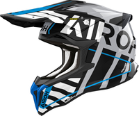 Airoh Strycker Brave,  cross helmet,  color: Grey/Black/Blue,  size: S
