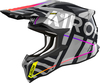 Airoh Strycker Brave,  cross helmet,  color: Grey/Black/Pink/Yellow,  size: S