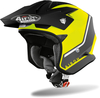 Airoh TRR S Keen,  jet helmet,  color: Matt Neon-Yellow/Grey/Black,  size: S