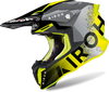 Airoh Twist 2.0 Bit,  cross helmet,  color: Neon-Yellow/Black/Grey/Light Grey,  size: S