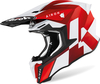 Airoh Twist 2.0 Lift,  cross helmet,  color: Matt White/Red,  size: XL