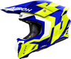 Airoh Twist 3 Dizzy,  motocross helmet,  color: Blue/Neon-Yellow/White,  size: XXL