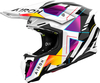 Airoh Twist 3 Rainbow,  motocross helmet,  color: White/Black/Pink/Yellow,  size: XL