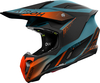 Airoh Twist 3 Shard,  motocross helmet,  color: Matt Black/Petrol/Orange,  size: XS