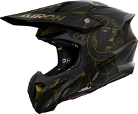 Airoh Twist 3 Titan,  cross helmet,  color: Matt Black/Dark Grey/Gold,  size: L
