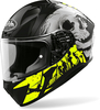 Airoh Valor Akuna,  integral helmet,  color: Matt Black/Yellow,  size: XS