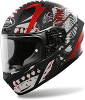 Airoh Valor Ribs,  integral helmet,  color: Matt Black/Dark Grey/Light Grey/Red,  size: S