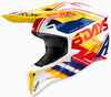 Airoh Wraaap 6-Days Spain 2024,  motocross helmet,  color: White/Yellow/Blue/Red,  size: XL