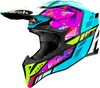 Airoh Wraaap Diamond,  cross helmet,  color: Turquoise/Pink/Neon-Yellow,  size: XL