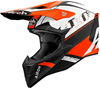 Airoh Wraaap Feel,  cross helmet,  color: Matt Black/White/Neon-Orange,  size: S