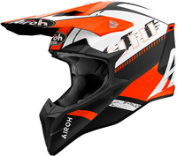 Airoh Wraaap Feel,  cross helmet,  color: Matt Black/White/Neon-Orange,  size: S