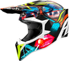 Airoh Wraaap Lollipop,  cross helmet,  color: Black/Red/Blue/Neon-Yellow,  size: S