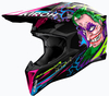 Airoh Wraaap Music,  motocross helmet,  color: Black/Green/Blue/Pink,  size: S