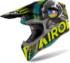 Airoh Wraap Alien,  integral helmet,  color: Matt Black/Grey/Neon-Yellow/Petrol,  size: XXL