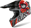 Airoh Wraap Alien,  integral helmet,  color: Matt Black/Grey/Red/Orange/White,  size: L