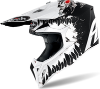 Airoh Wraap Beast,  cross helmet kids,  color: Matt Black/White/Red,  size: XS