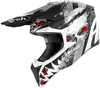 Airoh Wraap Demon,  cross helmet,  color: Matt Black/White/Grey,  size: M