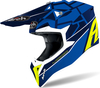 Airoh Wraap Mood,  cross helmet kids,  color: Blue/White/Neon-Yellow,  size: XXS