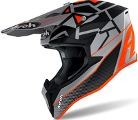 Airoh Wraap Mood,  cross helmet kids,  color: Matt Orange/Grey/Black,  size: XXS