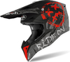 Airoh Wraap Smile,  cross helmet kids,  color: Matt Black/Grey/Red,  size: XXS